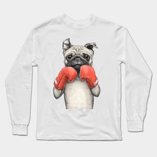 Pug boxer Long Sleeve T-Shirt